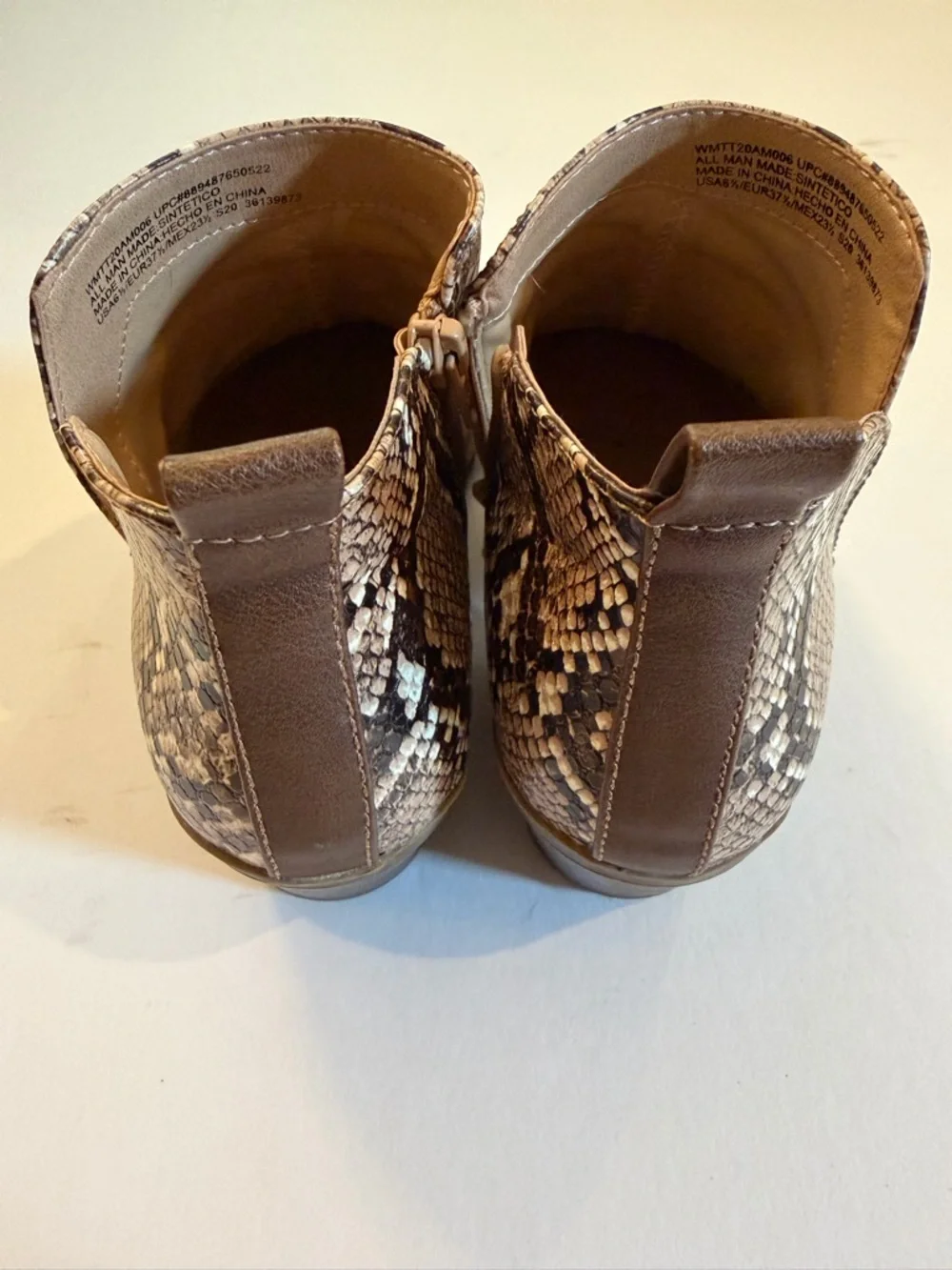 Python Print Ankle Booties - Picture 5 of 7